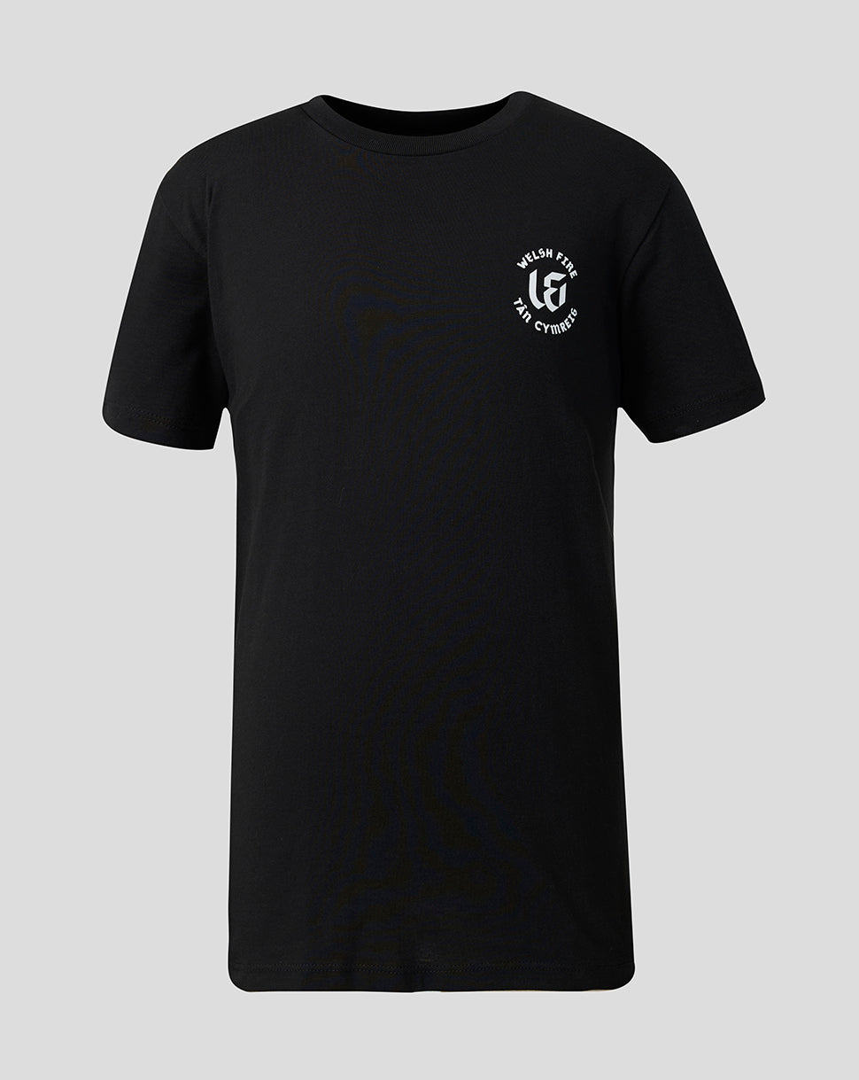 Camiseta «Fuel The Fire» de Juniors Welsh Fire, negra - Negro