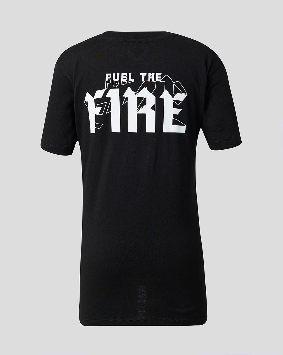 Camiseta «Fuel The Fire» de Juniors Welsh Fire, negra - Negro