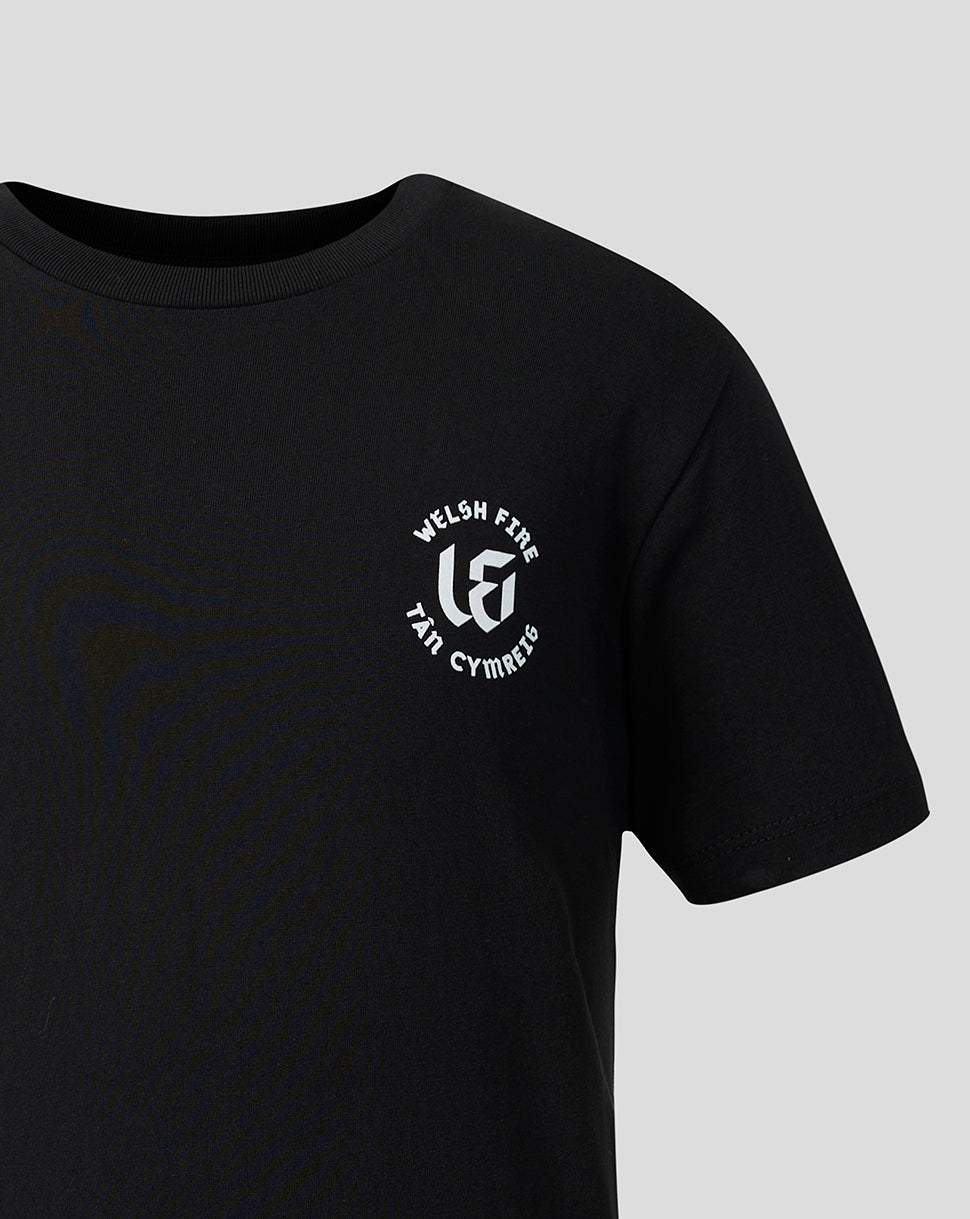 Camiseta «Fuel The Fire» de Juniors Welsh Fire, negra - Negro