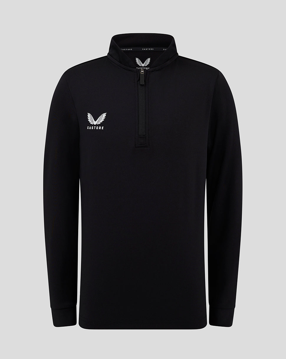 Bomber Neck 1/4 Zip - Caviar