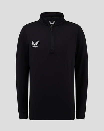 Bomber Neck 1/4 Zip - Caviar
