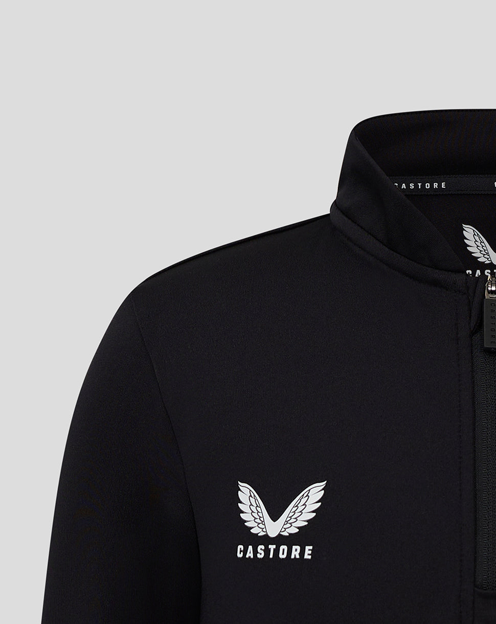 Bomber Neck 1/4 Zip - Caviar