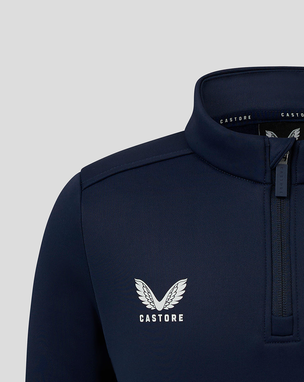 Junior Fleece Lined 1/4 Zip - Peacoat