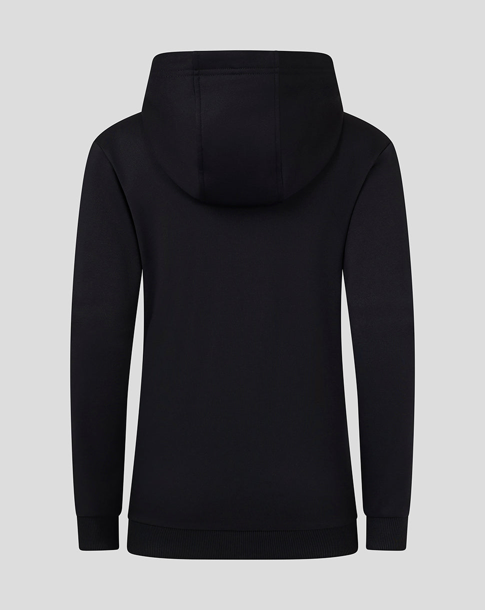 Junior Full Zip Brushback Hoodie - Caviar