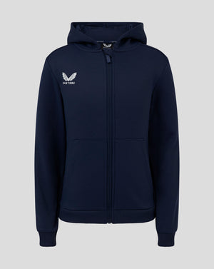 Junior Full Zip Brushback Hoodie - Peacoat