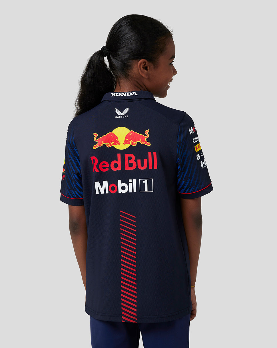 Junior Oracle Red Bull Racing Short Sleeve Polo Shirt - Night Sky - Night Sky