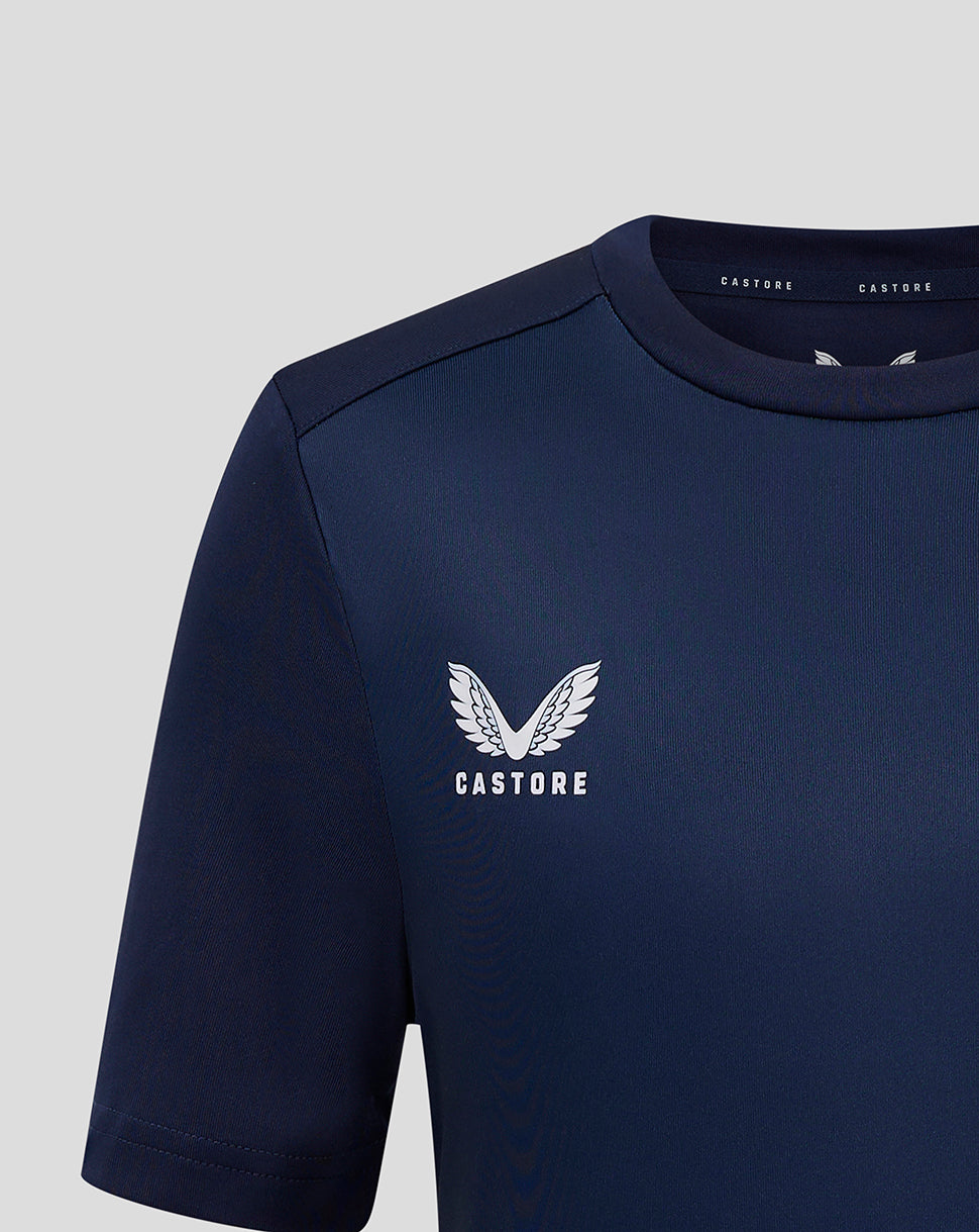 Gradient Printed ss Training Tee - Peacoat/Blueprint
