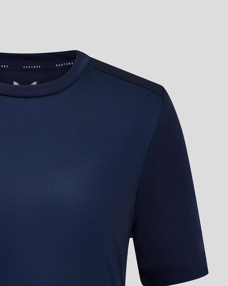 Gradient Printed ss Training Tee - Peacoat/Blueprint