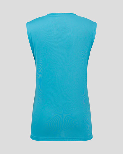 Geometric Printed ss Training Tee - Aquarius / Bachelor Button