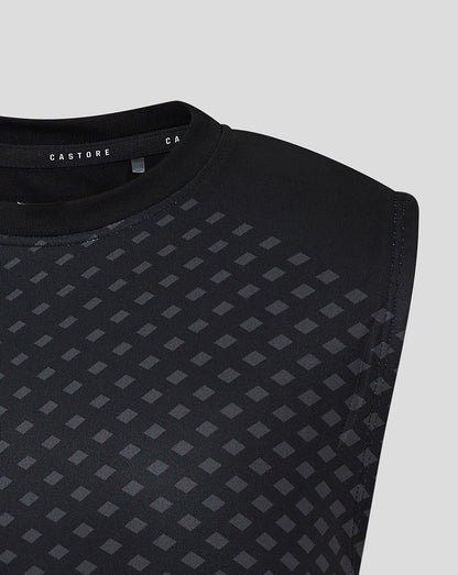 Geometric Printed ss Training Tee - Caviar/Phantom