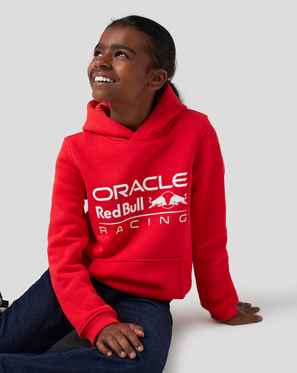 Junior Oracle Red Bull Racing Core Overhead Hoodie - Flame Scarlet
