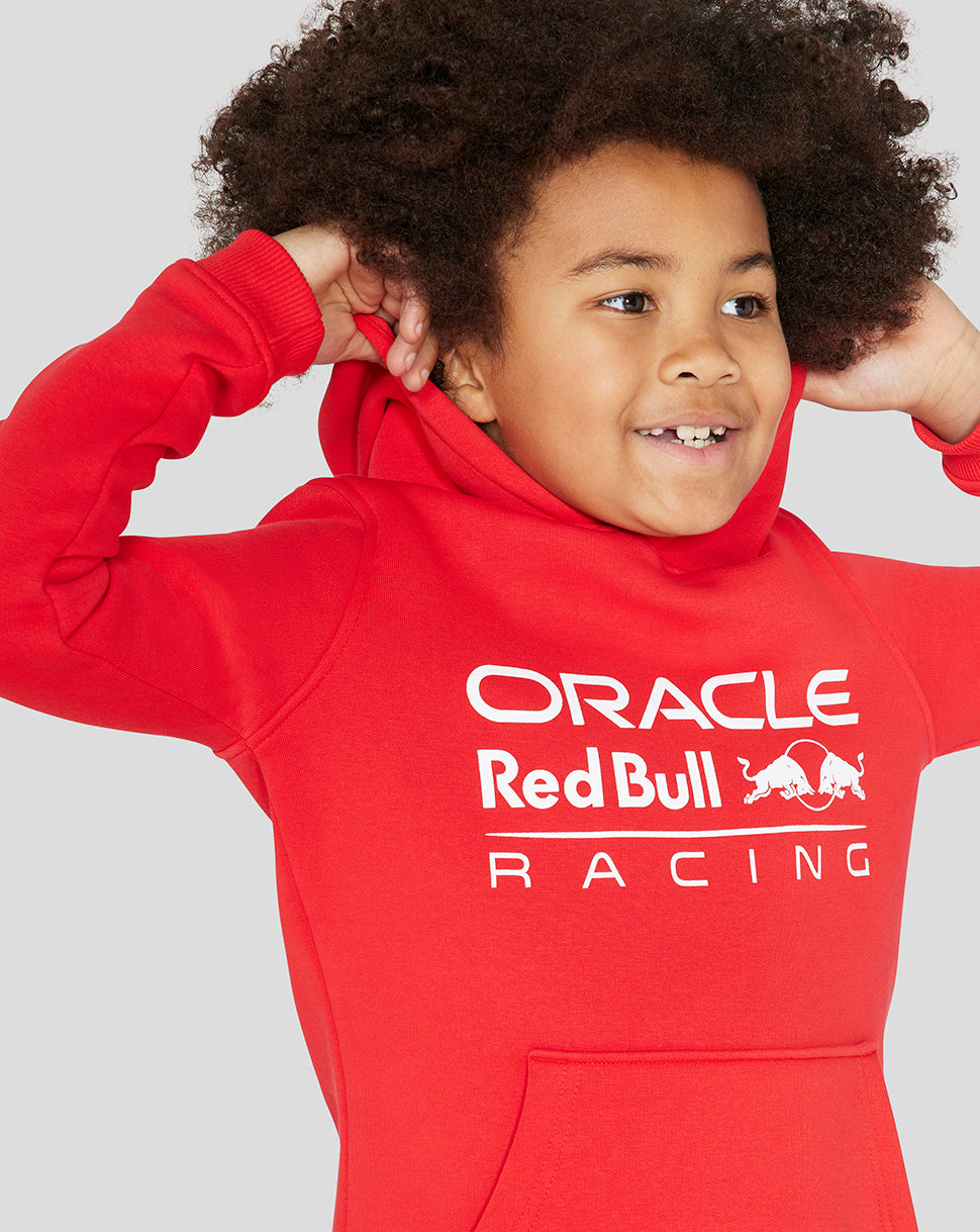 Junior Oracle Red Bull Racing Core Overhead Hoodie - Flame Scarlet