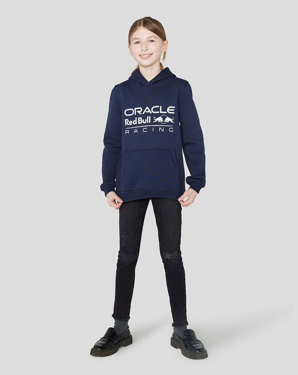 Junior Oracle Red Bull Racing Core Overhead Hoodie - Night Sky