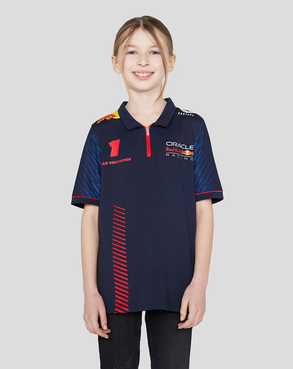 Oracle Red Bull Racing Junior ss Polo Shirt Driver Max Verstappen - Night Sky