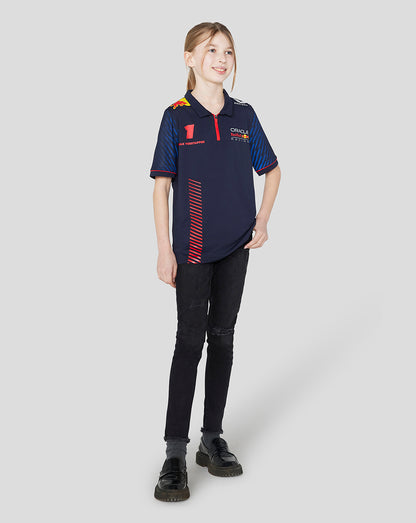 Oracle Red Bull Racing Junior ss Polo Shirt Driver Max Verstappen - Night Sky