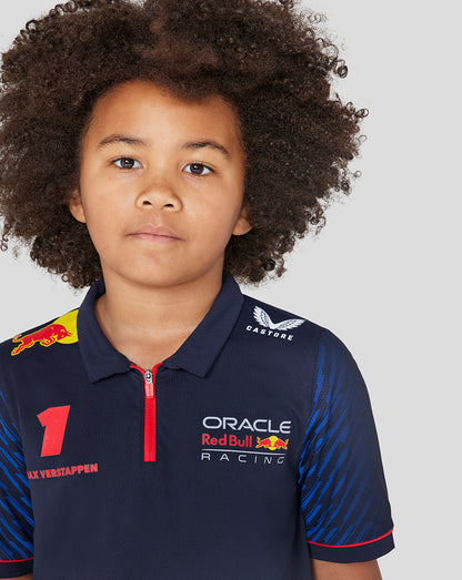 Oracle Red Bull Racing Junior ss Polo Shirt Driver Max Verstappen - Night Sky