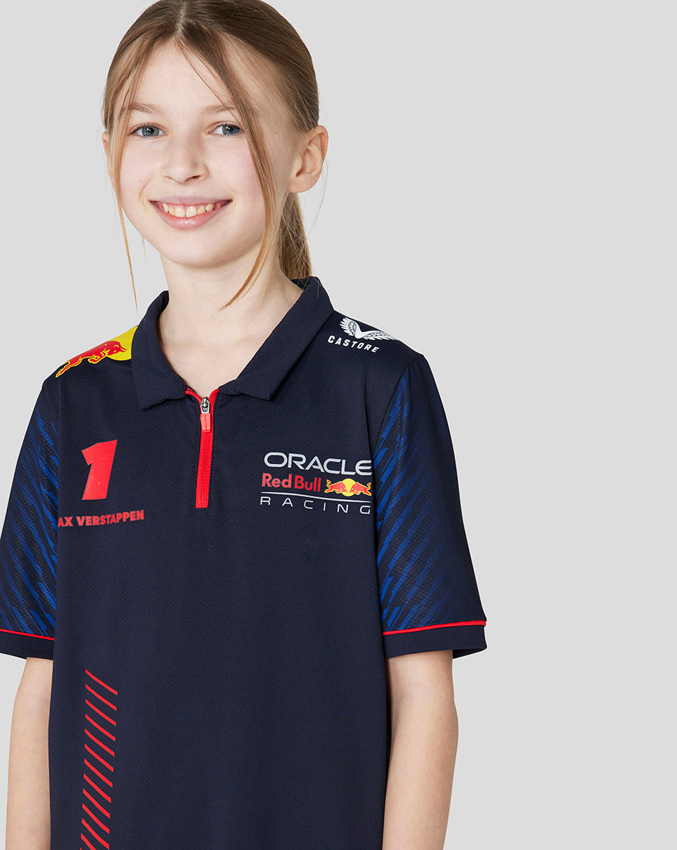 Oracle Red Bull Racing Junior ss Polo Shirt Driver Max Verstappen - Night Sky