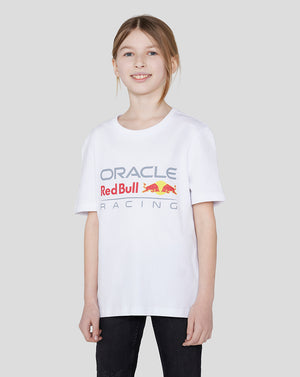 Oracle Red Bull Racing Junior Large Front Logo T-Shirt - White