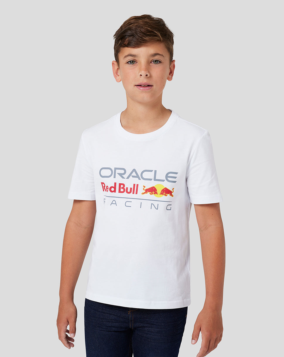 Camiseta junior con logotipo grande Oracle Red Bull Racing – Blanco - Blanco