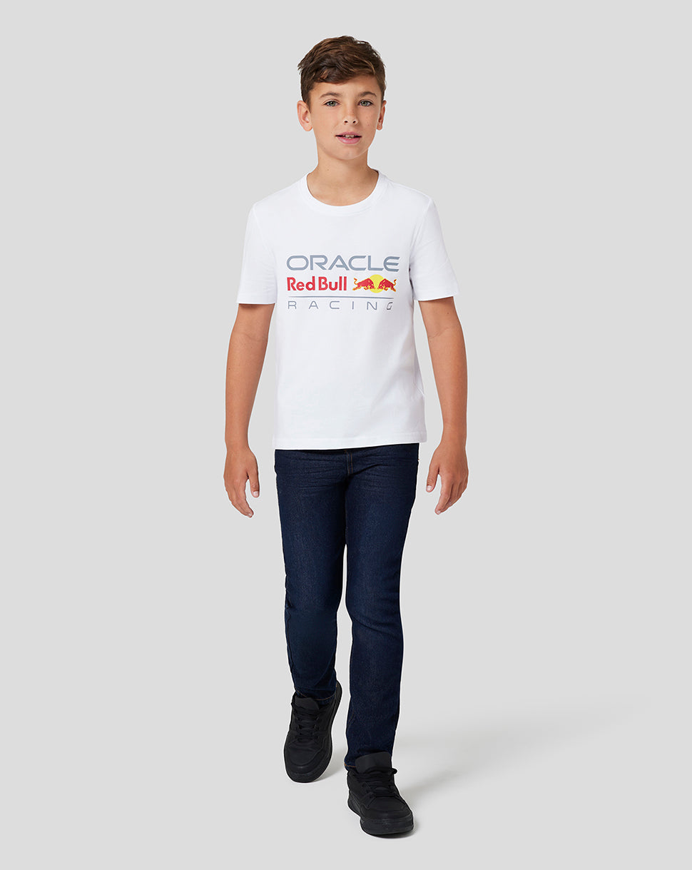 Camiseta junior con logotipo grande Oracle Red Bull Racing – Blanco - Blanco