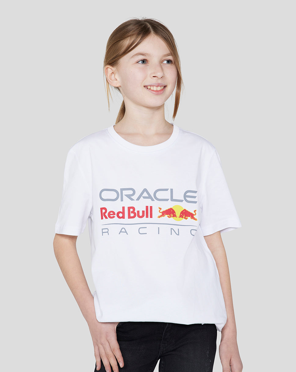 Camiseta junior con logotipo grande Oracle Red Bull Racing – Blanco - Blanco