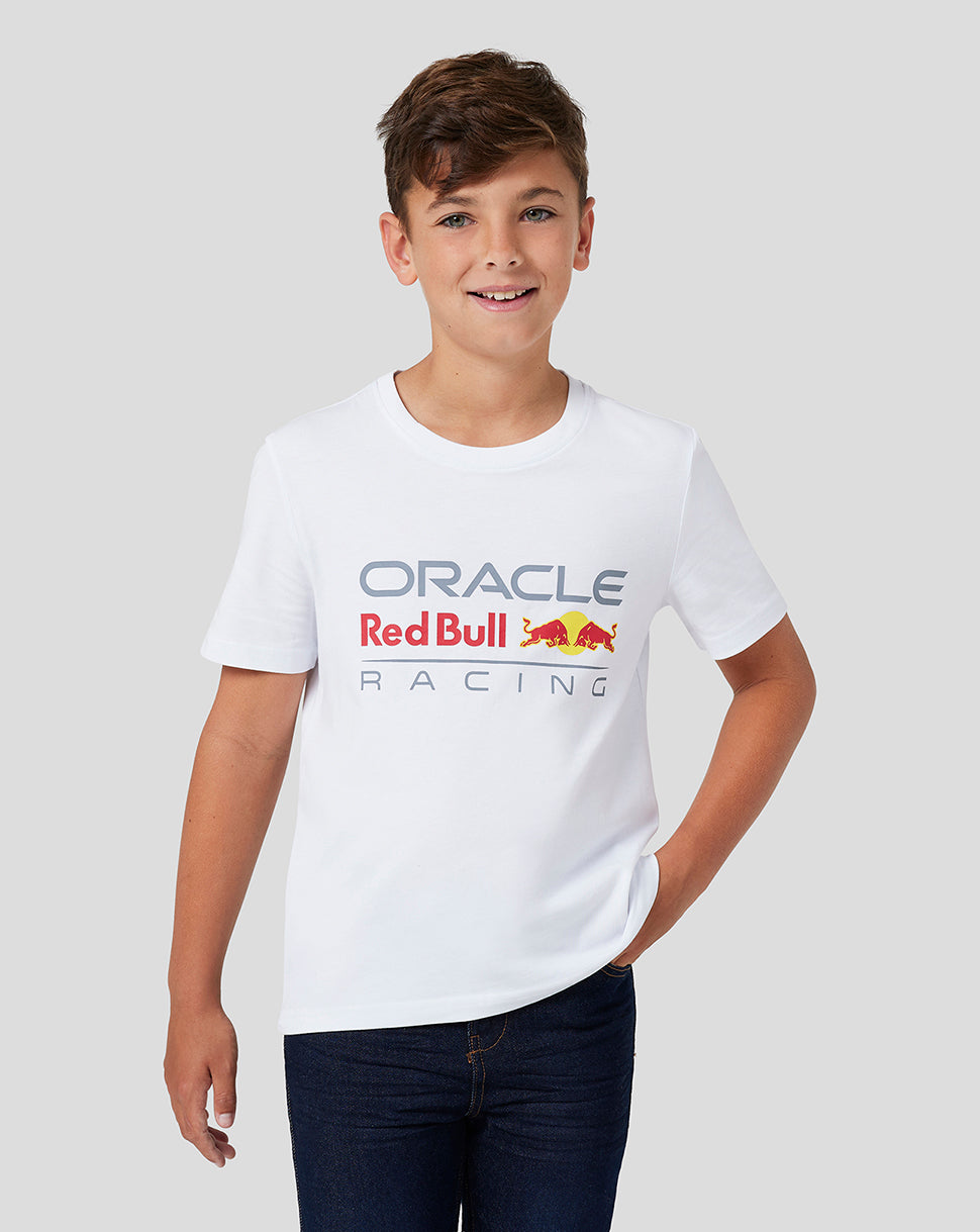 Camiseta junior con logotipo grande Oracle Red Bull Racing – Blanco - Blanco