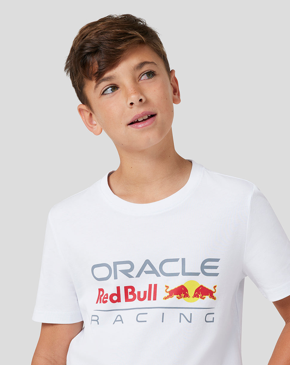Camiseta junior con logotipo grande Oracle Red Bull Racing – Blanco - Blanco