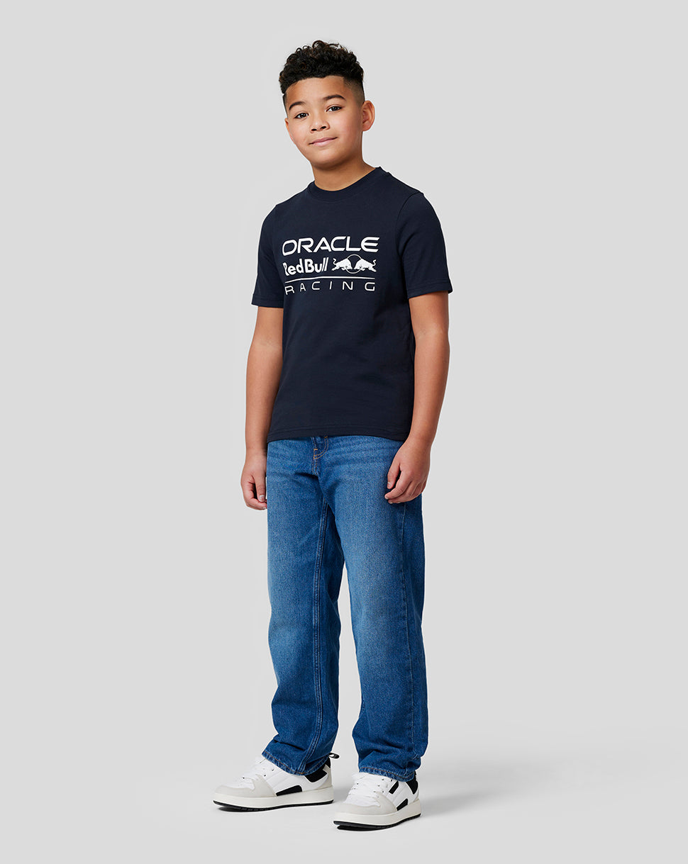 Oracle Red Bull Racing Junior T-Shirt mit grossem Frontlogo – Night Sky - Night Sky