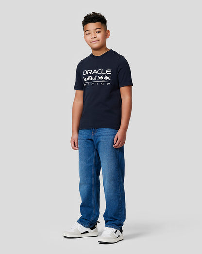 Oracle Red Bull Racing Junior Large Front Logo T-Shirt - Night Sky