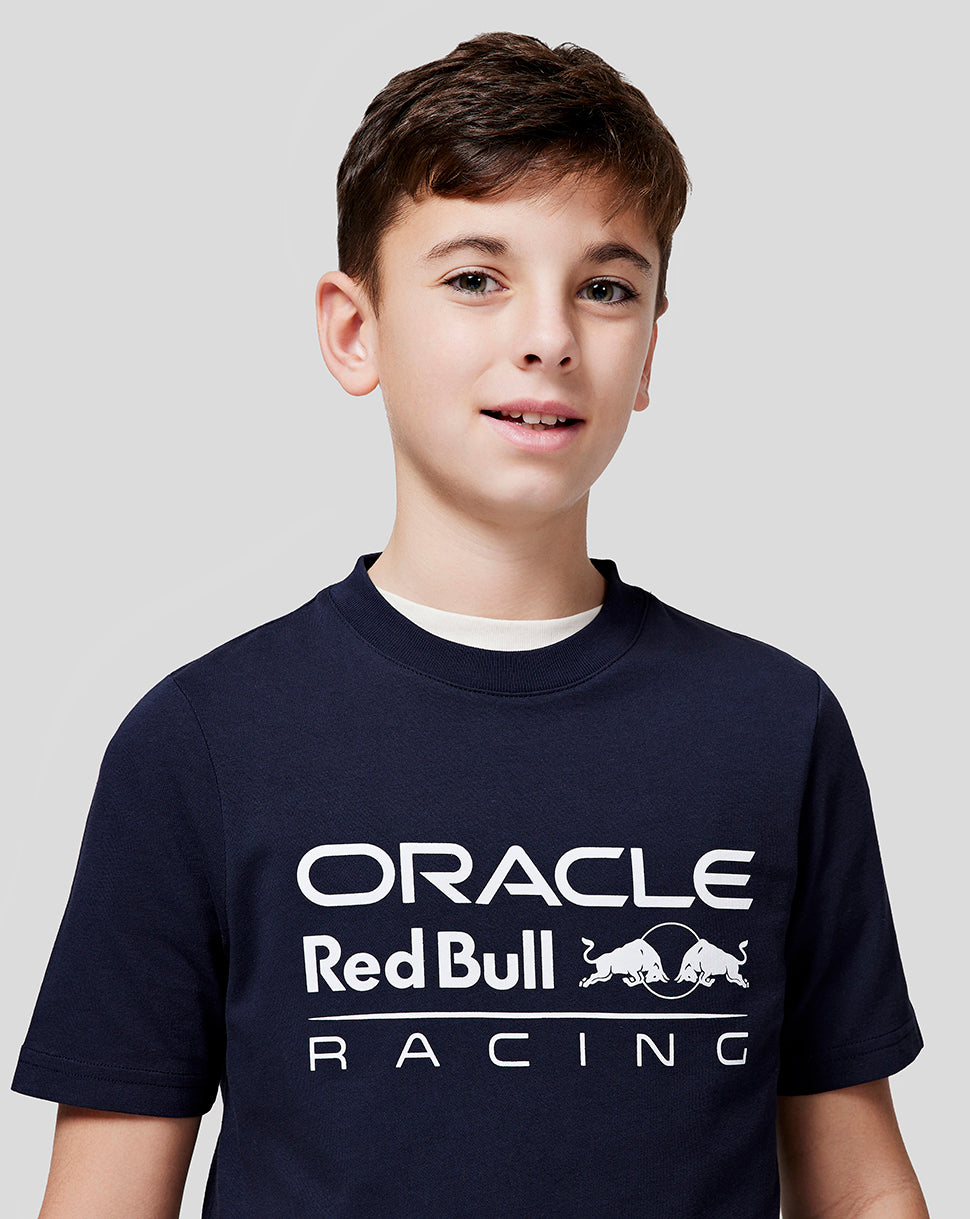 Oracle Red Bull Racing Junior T-Shirt mit grossem Frontlogo – Night Sky - Night Sky