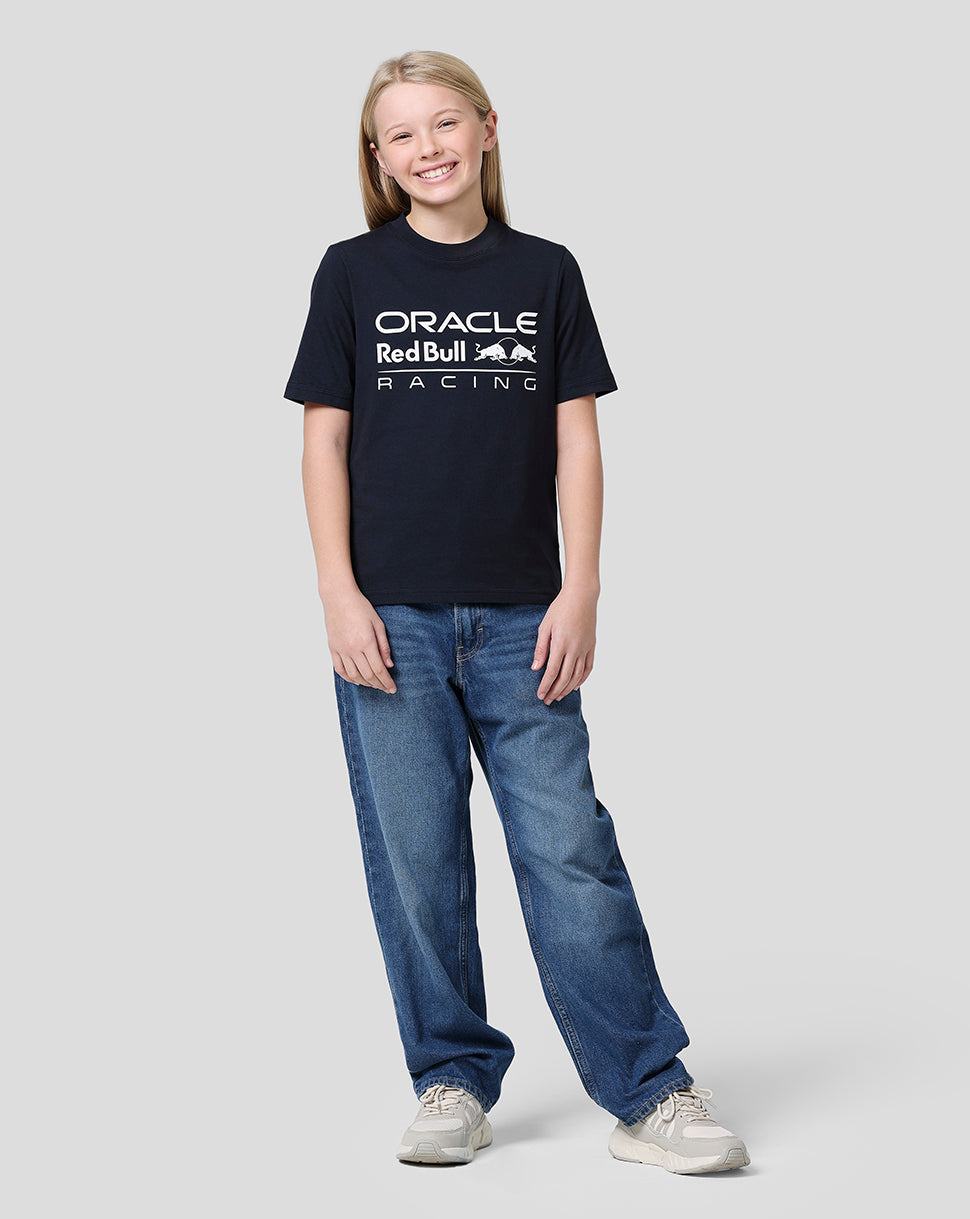 Oracle Red Bull Racing Junior T-Shirt mit grossem Frontlogo – Night Sky - Night Sky