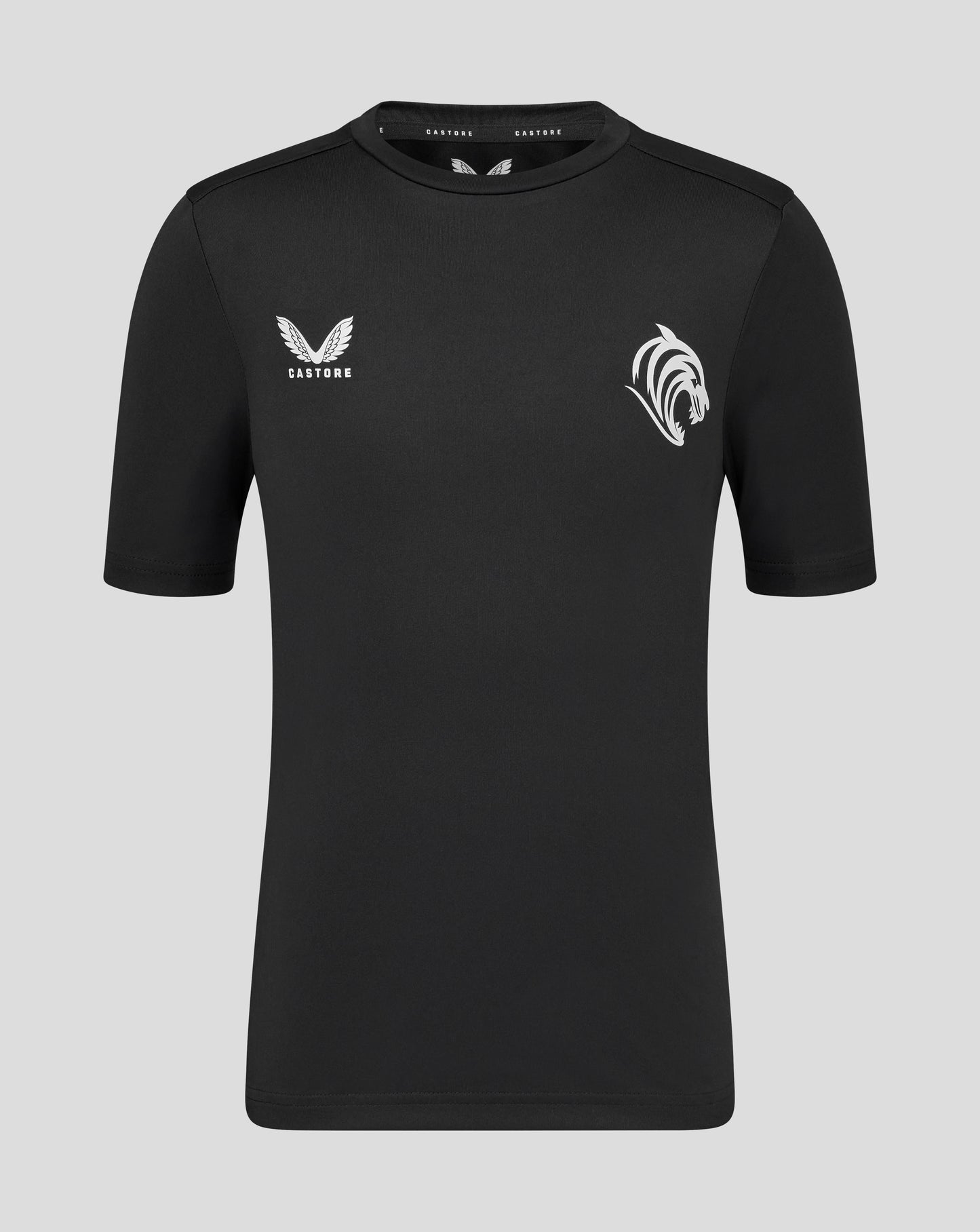Leicester Tigers Junior 25/26 Short Sleeve Training T-Shirt - Caviar