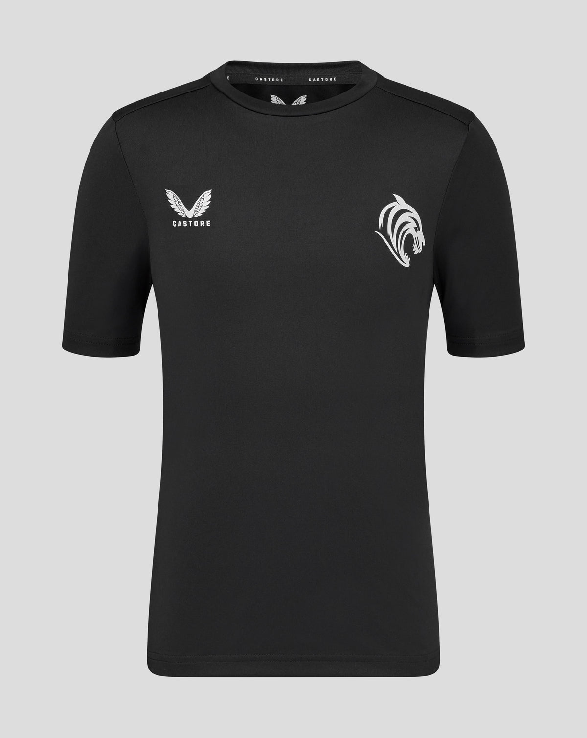 Leicester Tigers Junior 25/26 Kurzarm-Trainings-T-Shirt – Caviar - Caviar