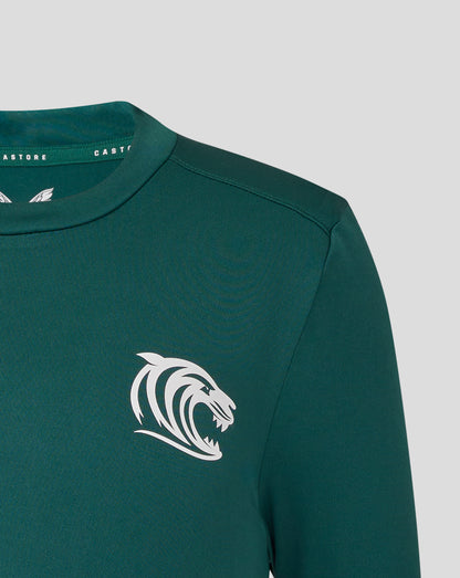 Leicester Tigers Junior 25/26 Short Sleeve Training T-Shirt - Botanical