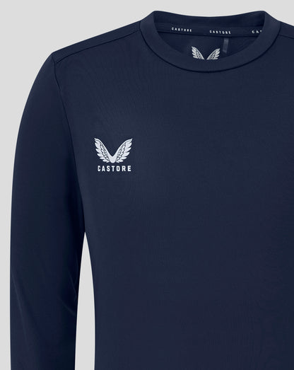 Junior Long Sleeve Performance Tee - Peacoat