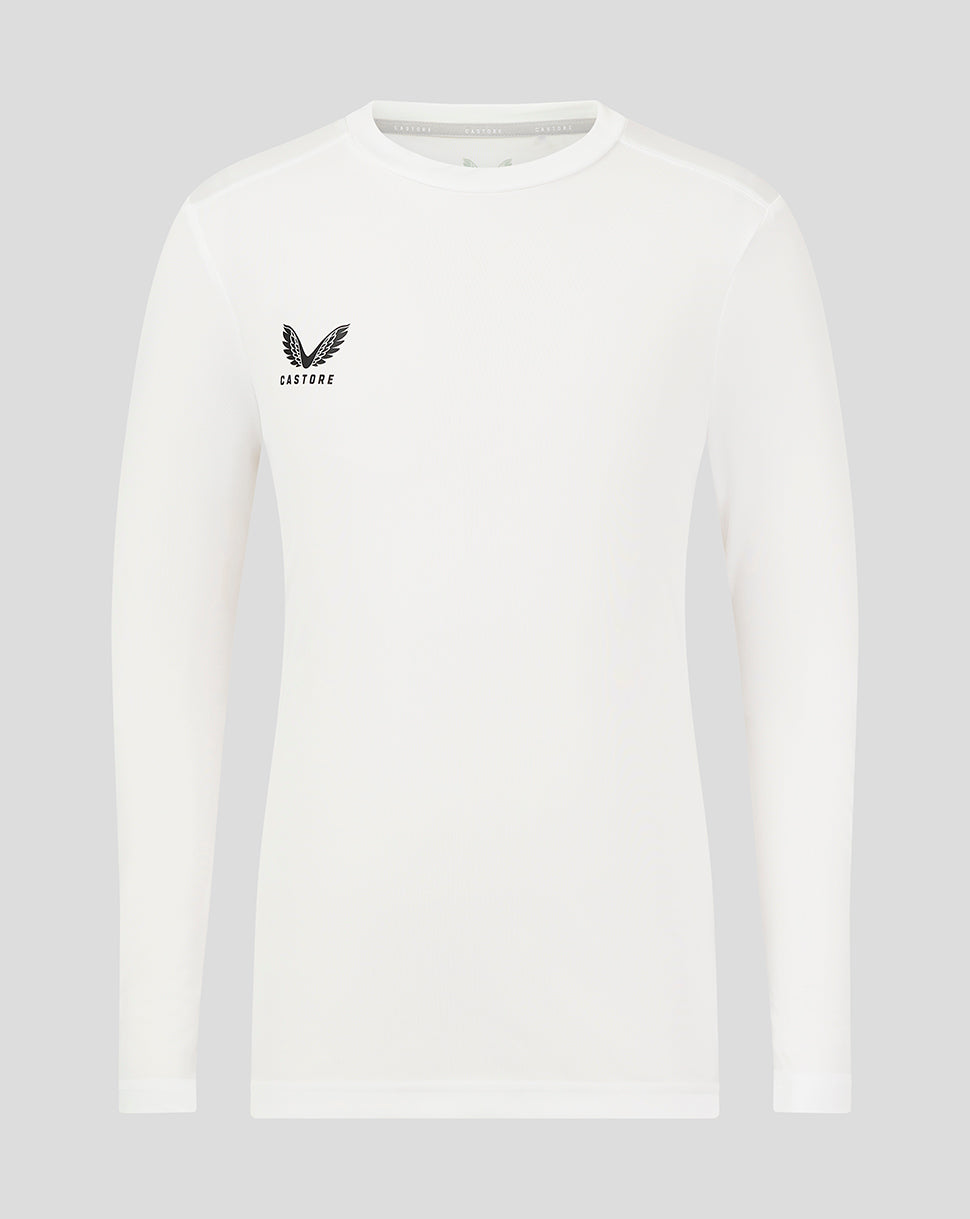 Junior Long Sleeve Performance Tee - White