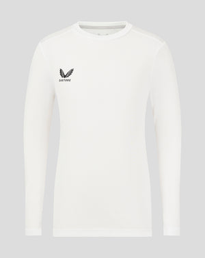 Junior Long Sleeve Performance Tee - White