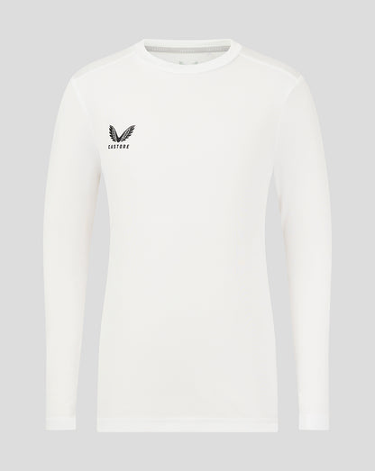Junior Long Sleeve Performance Tee - White