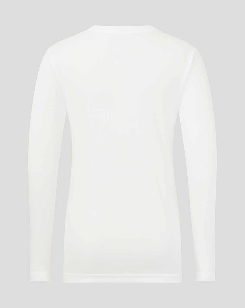 Junior Long Sleeve Performance Tee - White