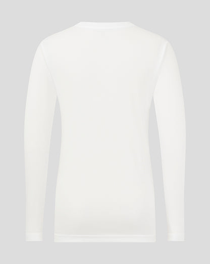 Junior Long Sleeve Performance Tee - White