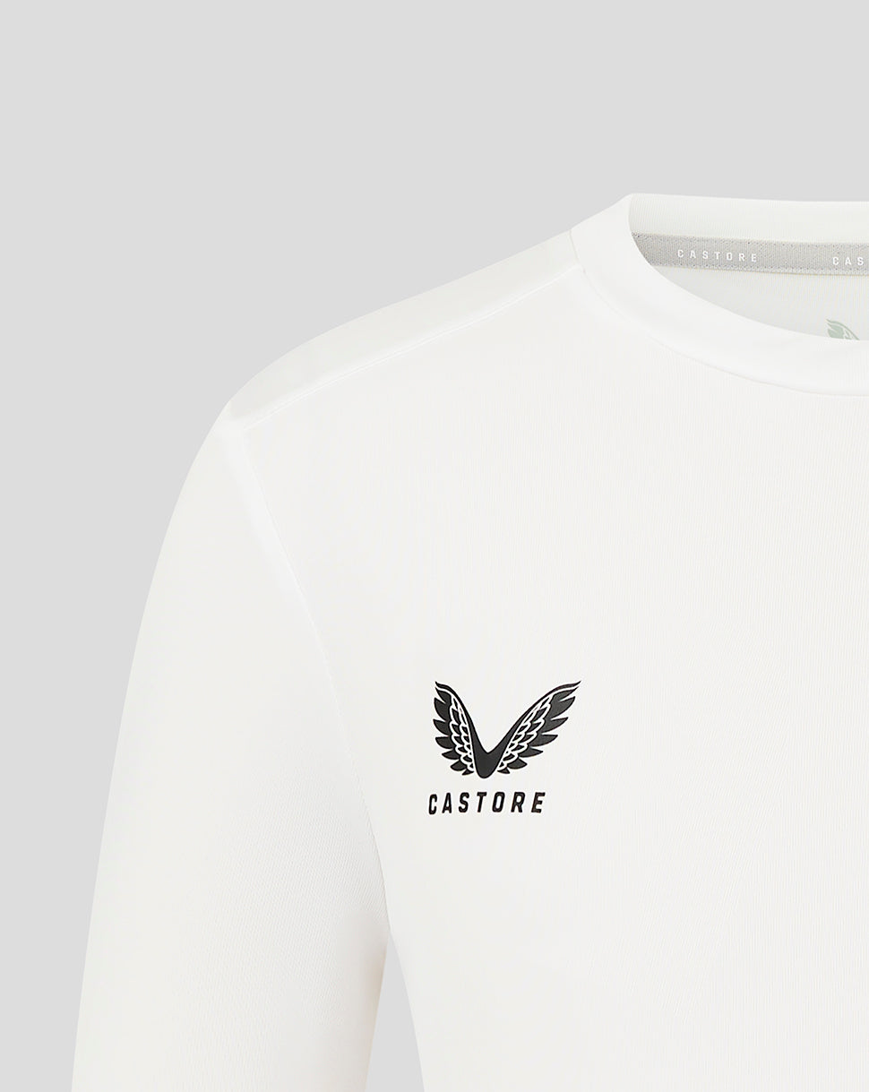 Junior Long Sleeve Performance Tee - White