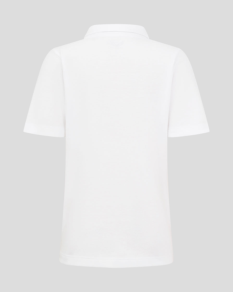 Junior Cotton Leisure Polo - Brilliant White