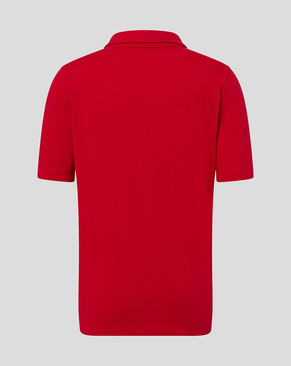 Junior Cotton Leisure Polo - True Red