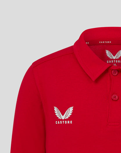 Junior Cotton Leisure Polo - True Red