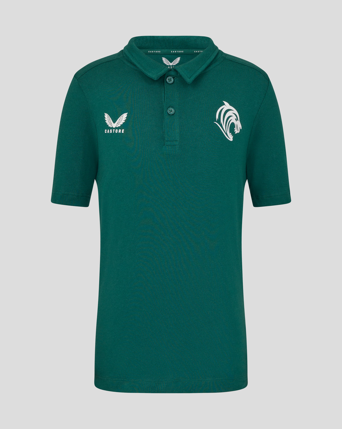 Leicester Tigers Junior 25/26 Kurzarm-Trainingspolo – Botanical - Botanical Garden