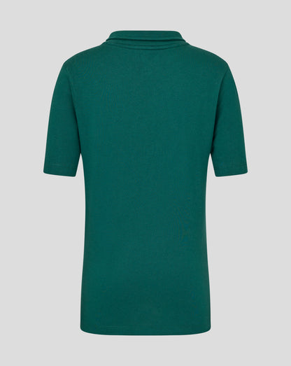 Leicester Tigers Junior 25/26 Short Sleeve Training Polo - Botanical