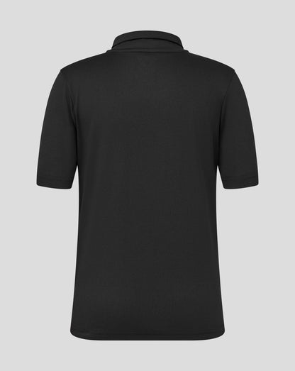 Leicester Tigers Junior 25/26 Short Sleeve Training Polo - Caviar