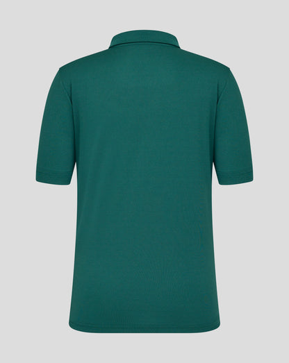 Leicester Tigers Junior 25/26 Short Sleeve Training Polo - Botanical