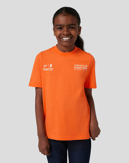 Oracle Red Bull Racing Junior Short Sleeve T-Shirt Race - Exotic Orange