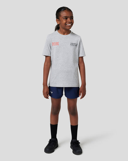 Red Bull Racing Junior Spielberg Short Sleeve T-Shirt - Grey Marl